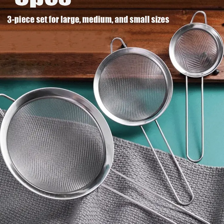 Juego de coladores de acero inoxidable's photo #3