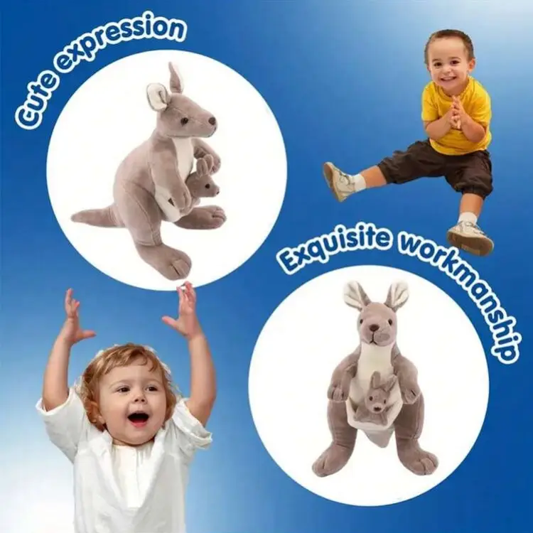 Peluche Mamá canguro con cangurito's photo #4